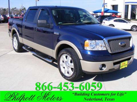 Dark Blue Pearl Metallic Ford F150 Lariat SuperCrew.  Click to enlarge.