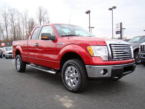 Red Candy Metallic Ford F150 XLT SuperCab 4x4.  Click to enlarge.