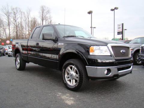 Black Ford F150 Lariat SuperCab 4x4.  Click to enlarge.
