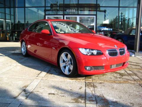 Crimson Red BMW 3 Series 335i Coupe.  Click to enlarge.