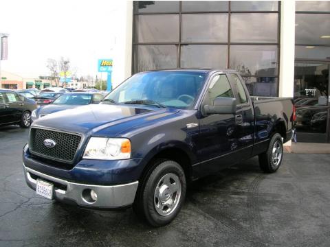 True Blue Metallic Ford F150 XLT Regular Cab.  Click to enlarge.