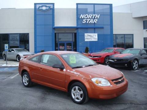 Sunburst Orange Metallic Chevrolet Cobalt LS Coupe.  Click to enlarge.