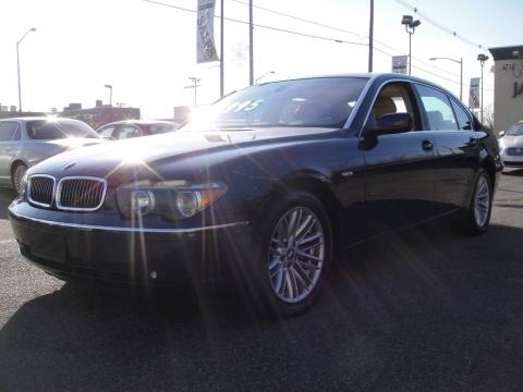 Black Sapphire Metallic BMW 7 Series 745Li Sedan.  Click to enlarge.