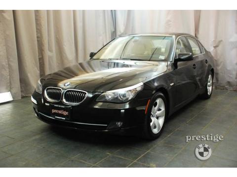Jet Black BMW 5 Series 528i Sedan.  Click to enlarge.