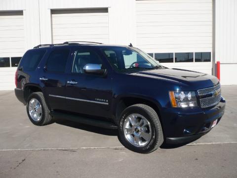 Dark Blue Metallic Chevrolet Tahoe LTZ 4x4.  Click to enlarge.