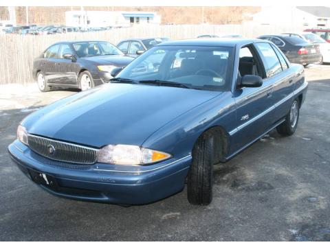 Medium Adriatic Blue Metallic Buick Skylark Custom Sedan.  Click to enlarge.