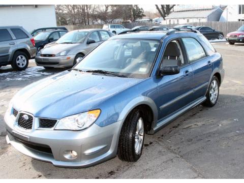 Newport Blue Pearl Subaru Impreza Outback Sport Wagon.  Click to enlarge.