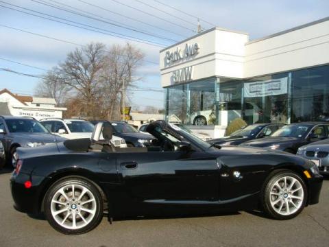 Jet Black BMW Z4 3.0i Roadster.  Click to enlarge.