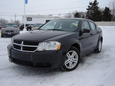 Brilliant Black Crystal Pearl Dodge Avenger SXT.  Click to enlarge.