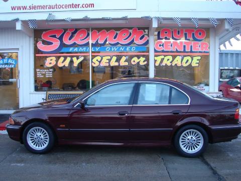 Canyon Red Metallic BMW 5 Series 540i Sedan.  Click to enlarge.