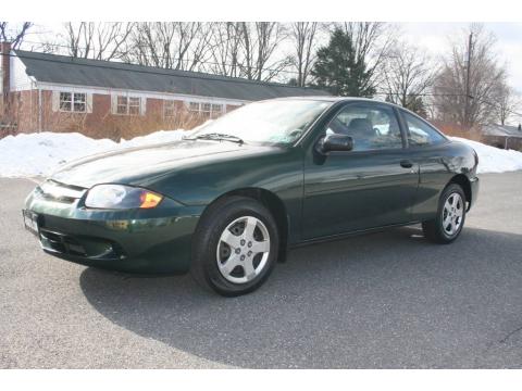 Dark Green Metallic Chevrolet Cavalier LS Coupe.  Click to enlarge.