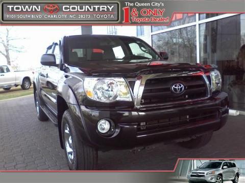Black Sand Pearl Toyota Tacoma V6 SR5 PreRunner Double Cab.  Click to enlarge.