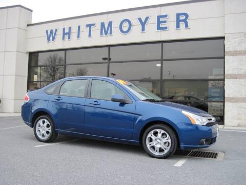 Vista Blue Metallic Ford Focus SES Sedan.  Click to enlarge.