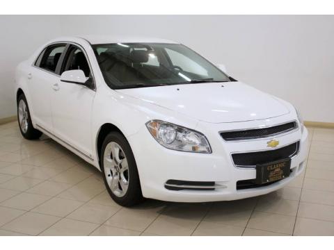 Summit White Chevrolet Malibu LT Sedan.  Click to enlarge.