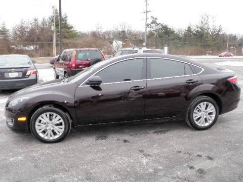 Black Cherry Metallic Mazda MAZDA6 i Touring Sedan.  Click to enlarge.