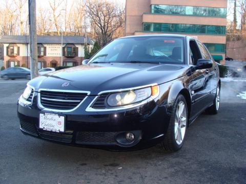 Jet Black Metallic Saab 9-5 2.3T Sedan.  Click to enlarge.