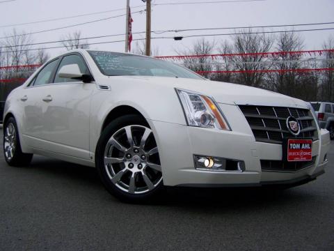 White Diamond Tri-Coat Cadillac CTS 4 AWD Sedan.  Click to enlarge.