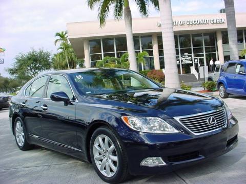 Black Sapphire Blue Pearl Lexus LS 460.  Click to enlarge.