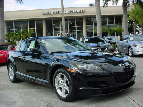 Brilliant Black Mazda RX-8 Sport.  Click to enlarge.