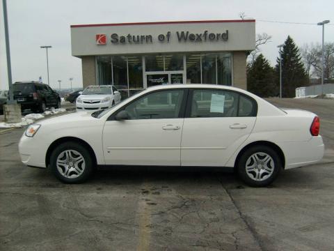 White Chevrolet Malibu Classic LS Sedan.  Click to enlarge.