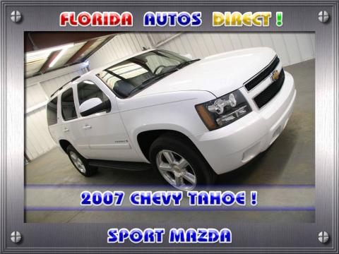 Summit White Chevrolet Tahoe LTZ 4x4.  Click to enlarge.