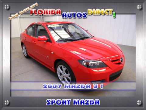 True Red Mazda MAZDA3 s Grand Touring Sedan.  Click to enlarge.