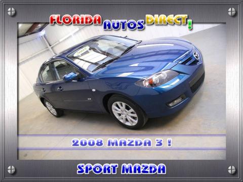 Phantom Blue Mica Mazda MAZDA3 s Touring Sedan.  Click to enlarge.