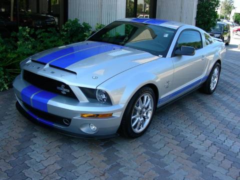 Brilliant Silver Metallic Ford Mustang Shelby GT500KR Coupe.  Click to enlarge.