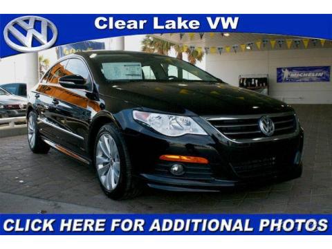 Deep Black Metallic Volkswagen CC Sport.  Click to enlarge.