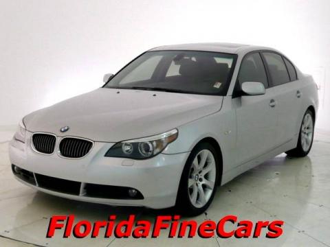 Titanium Silver Metallic BMW 5 Series 545i Sedan.  Click to enlarge.