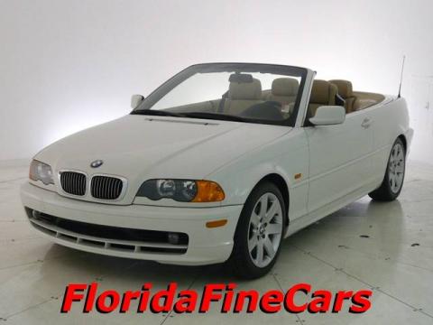 Alpine White BMW 3 Series 323i Convertible.  Click to enlarge.