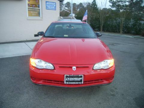 Bright Red Chevrolet Monte Carlo LS.  Click to enlarge.