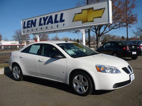 Ivory White Pontiac G6 Sedan. Click to enlarge. Ivory White Pontiac G6 Sedan. Click to enlarge.