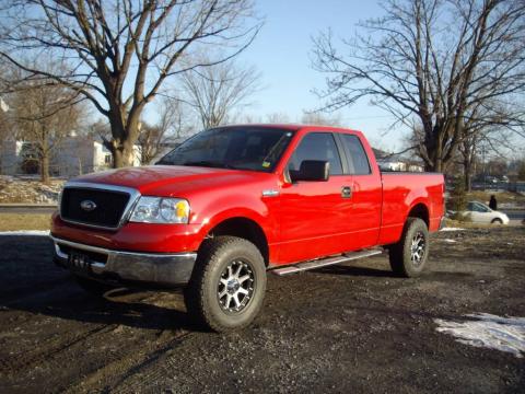 Bright Red Ford F150 XLT SuperCab 4x4.  Click to enlarge.
