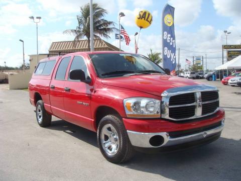 Flame Red Dodge Ram 1500 ST Quad Cab.  Click to enlarge.
