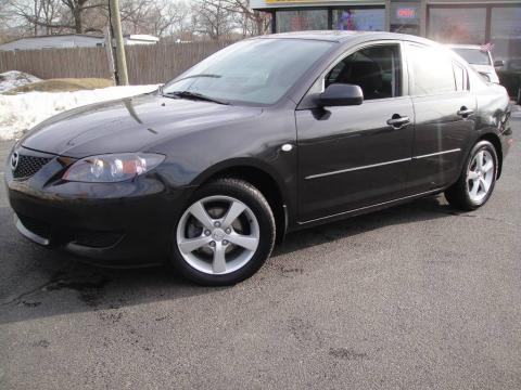 Black Mica Mazda MAZDA3 i Sedan.  Click to enlarge.