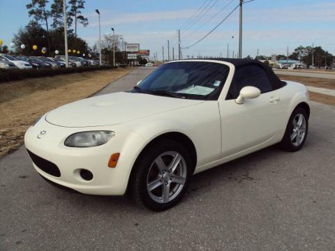 Marble White Mazda MX-5 Miata Roadster. Click to enlarge. Marble White Mazda MX-5 Miata Roadster. Click to enlarge.