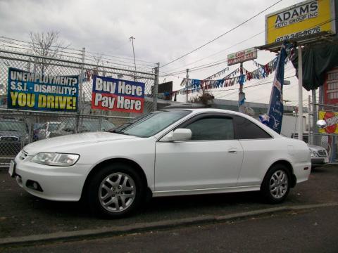 Taffeta White Honda Accord EX V6 Coupe.  Click to enlarge.