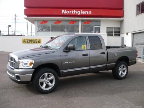 Mineral Gray Metallic Dodge Ram 1500 SLT Quad Cab 4x4.  Click to enlarge.