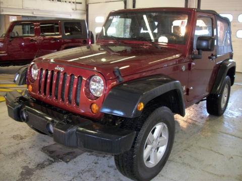Red Rock Crystal Pearl Jeep Wrangler X 4x4.  Click to enlarge.