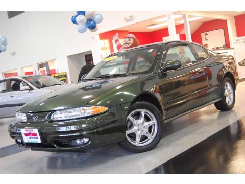 Meadow Green Oldsmobile Alero GLS Coupe.  Click to enlarge.