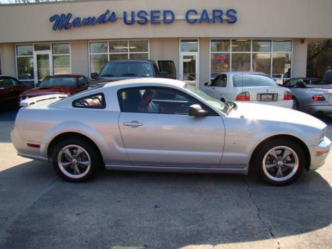 Satin Silver Metallic Ford Mustang GT Premium Coupe.  Click to enlarge.