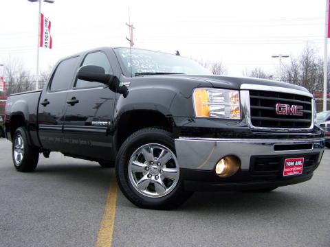 Onyx Black GMC Sierra 1500 Hybrid Crew Cab 4x4.  Click to enlarge.