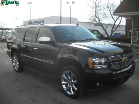 Black Chevrolet Suburban LTZ 4x4.  Click to enlarge.