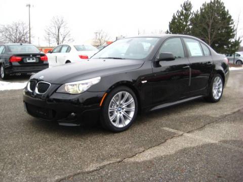 Jet Black BMW 5 Series 535i Sedan.  Click to enlarge.
