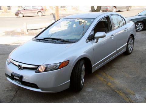 Alabaster Silver Metallic Honda Civic LX Sedan.  Click to enlarge.
