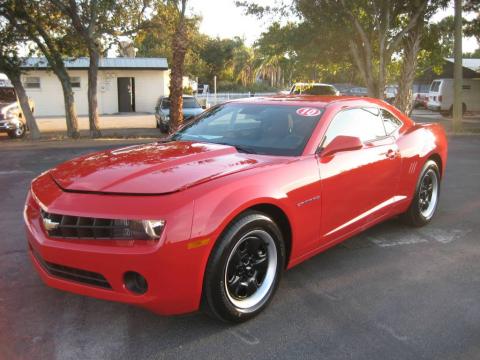 Victory Red Chevrolet Camaro LS Coupe.  Click to enlarge.