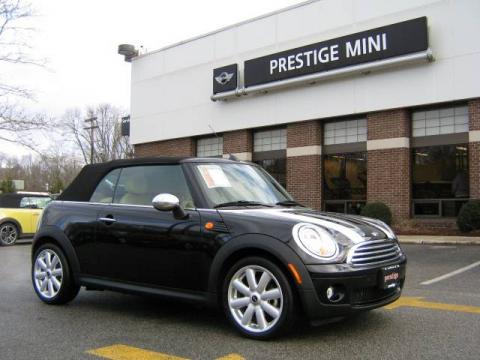 Midnight Black Mini Cooper Convertible.  Click to enlarge.