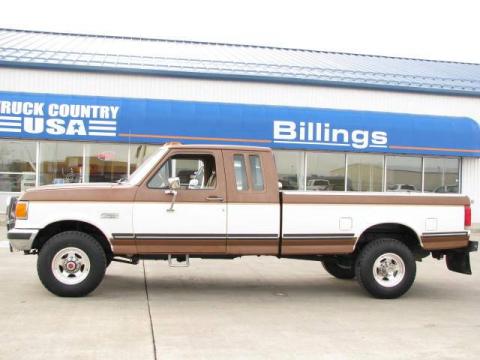 Dark Chestnut Metallic Ford F250 XLT Extended Cab 4x4.  Click to enlarge.