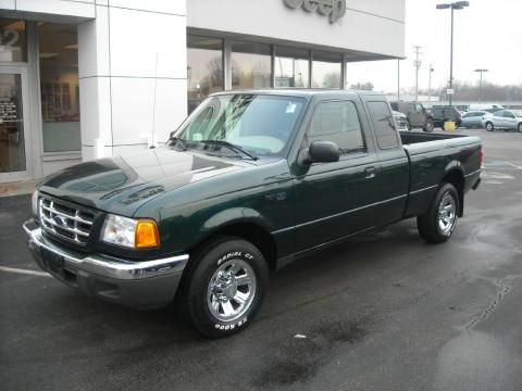 Dark Highland Green Metallic Ford Ranger XLT SuperCab.  Click to enlarge.